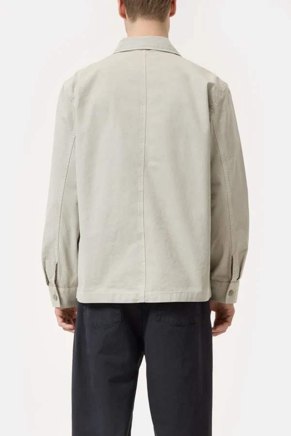 Shirt with zipper flax beige - Image 5