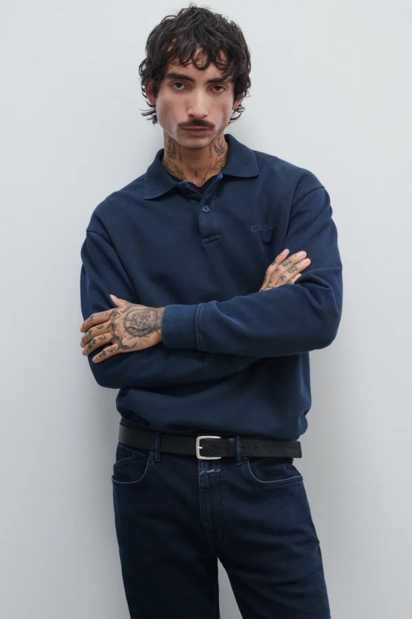 Polo jumper made from pure organic cotton - Image 4