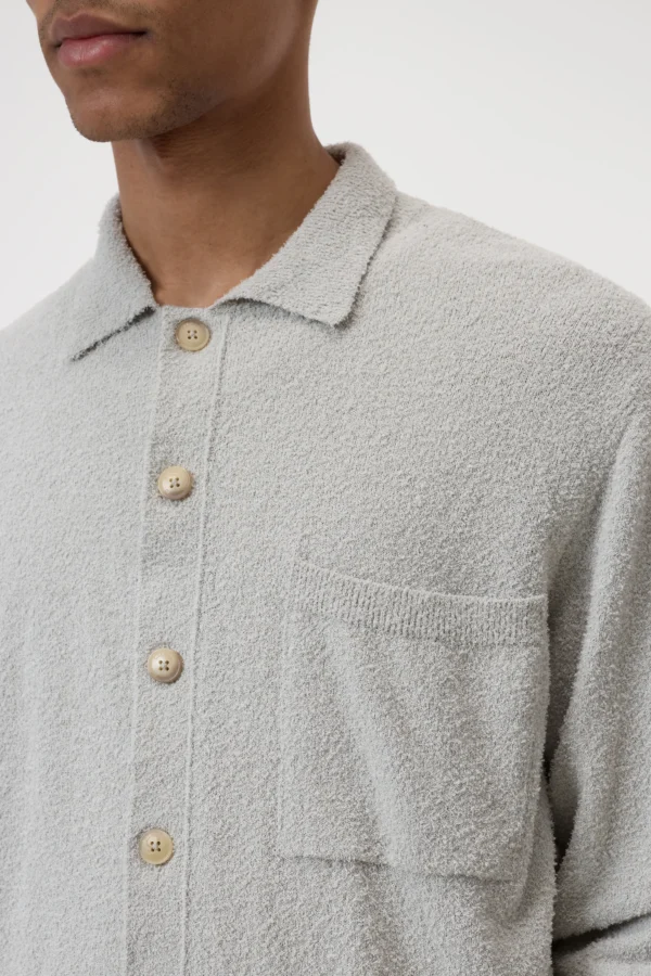 Cardigan made of cotton blend cloud grey - Image 5