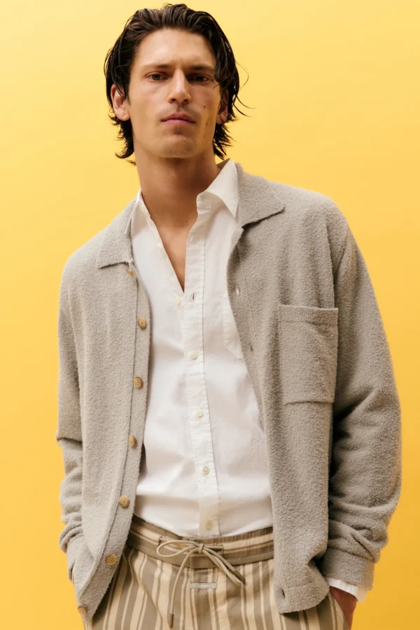 Cardigan made of cotton blend cloud grey - Image 4