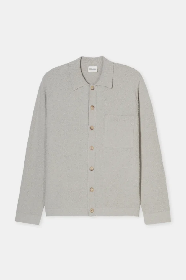 Cardigan made of cotton blend cloud grey - Image 2
