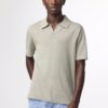 Ryan Knitted linen blend Polo sage green - Image 2