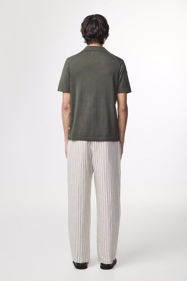 Ryan Knitted linen blend Polo croc - Image 3