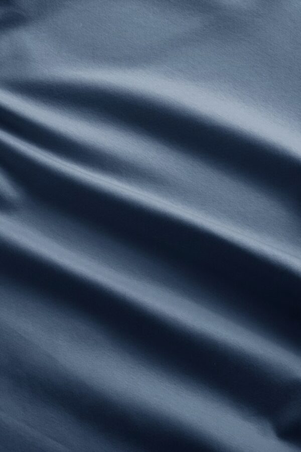 Paul Open Collar Organic Cotton Polo bering sea - Image 2