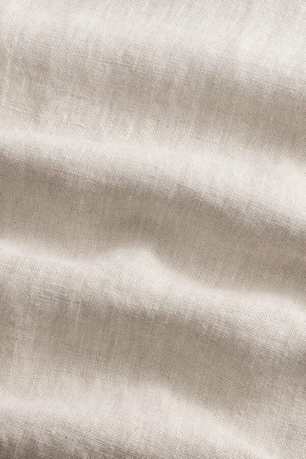 Theo Classic linen slim fit Trouser oat - Image 3