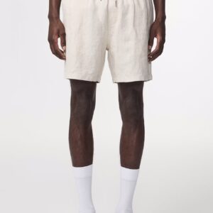 Gregor Casual drawstring linen Shorts oat