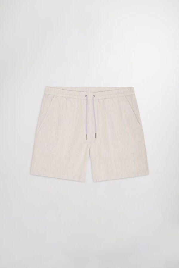 Gregor Casual drawstring linen Shorts oat - Image 2