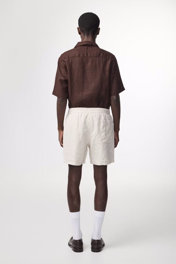 Gregor Casual drawstring linen Shorts oat - Image 6