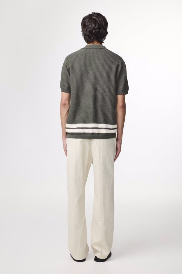 Ares Textured Stitch Shirt croc green - Image 3